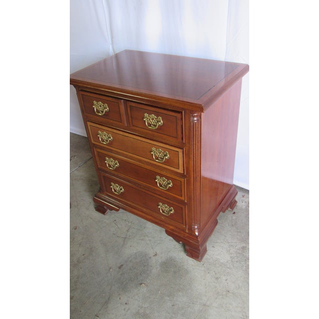 Item: Stickley Nightstand Details: Signed Stickley Great Designer Look/Quality Piece Great Design/Inlay Cherry...