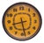 Space Age Style Wall Clock with Orange Dial from Hanson, Ireland, 1970s-1980s For Sale