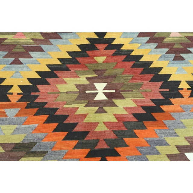 Textile Vintage Turkish Antalya Classic Kilim Rug For Sale - Image 7 of 13