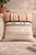 Rust & Indigo Textured Stripe Embroidered Cushion Cover 50 X 50 CMS Set of 2 For Sale - Image 4 of 4