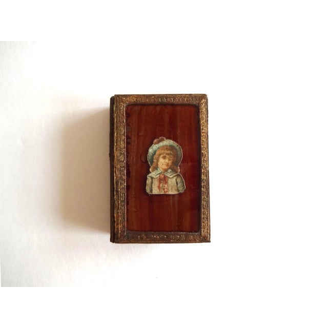Victorian Early 20th Century Vintage French Faux Book Jewelry Box For Sale - Image 3 of 11