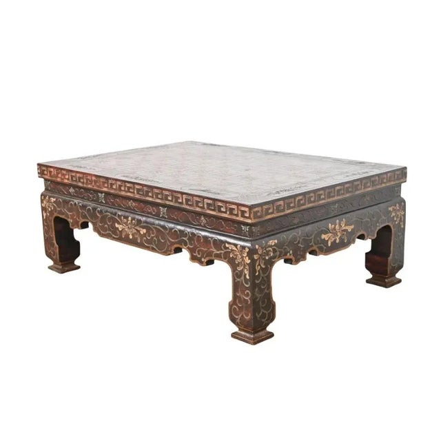 Baker Furniture Chinoiserie Coromandel Coffee Table For Sale - Image 11 of 12