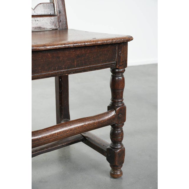 Antique French Lorraine Oak Chair, 18th Century For Sale - Image 10 of 12