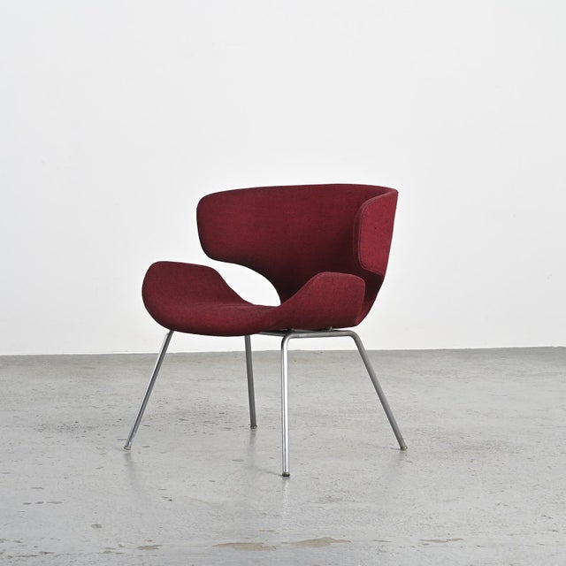 Pink Set of Kabuto Armchairs by Isamu Kenmochi, 1960s For Sale - Image 8 of 13