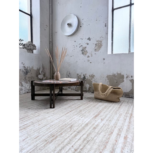 Roger Capron Round Terracotta Herbarium Coffee Table by Roger Capron, 1960s For Sale - Image 4 of 18