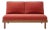 Rishon Teak Outdoor Love Seat - Canvas Henna For Sale