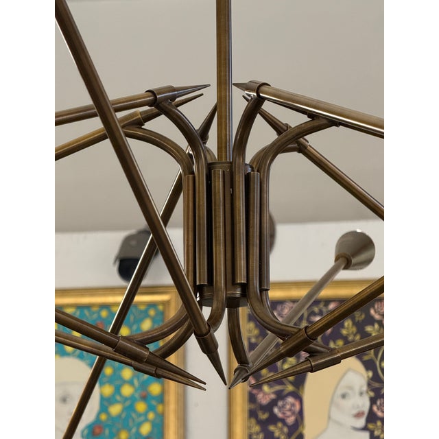 Brown Industrial Jonathan Browning for McGuire Nipomo Chandler For Sale - Image 8 of 12