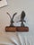 VTG American Bald Eagle Bookends. Wooden Base. For Sale In West Palm - Image 6 of 6