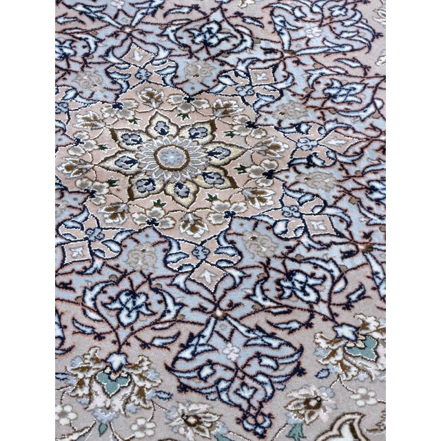 Pasargad Beige Persian Isfahan Silk & Wool For Sale - Image 17 of 18