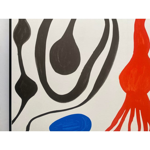 Alexander Calder Vintage 1976 Mid Century Modernist Mourlot Fine Art Lithograph Print Framed Our Unfinished Revolution Poster " Octopus " 1975 For Sale In Kansas City - Image 6 of 18