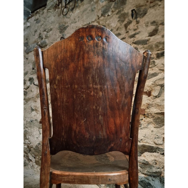 Antique Bentwood Armchair by Jacob & Josef Kohn, Vienna, Austria, 1900s For Sale - Image 10 of 15