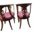 Wood 1920s Regency Mahogany Dining Chairs Set of 4 Rose Upholstered Seats For Sale - Image 7 of 18