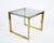 Gold Mid-Century Italian Brass & Crystal Glass Nesting Tables, 1970s, Set of 2 For Sale - Image 8 of 18