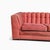 Mid-Century Modern 1980s Postmodern Rose Pink Grid-Tufted Loveseat, 67 In For Sale - Image 3 of 18