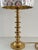 Metal Mid-Century Brass Table Lamp with Ikat Lampshade, 1970s For Sale - Image 7 of 15