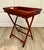 Vintage Faux Bamboo Folding Butler's Tray Table With Woven Cane Tray For Sale - Image 4 of 14