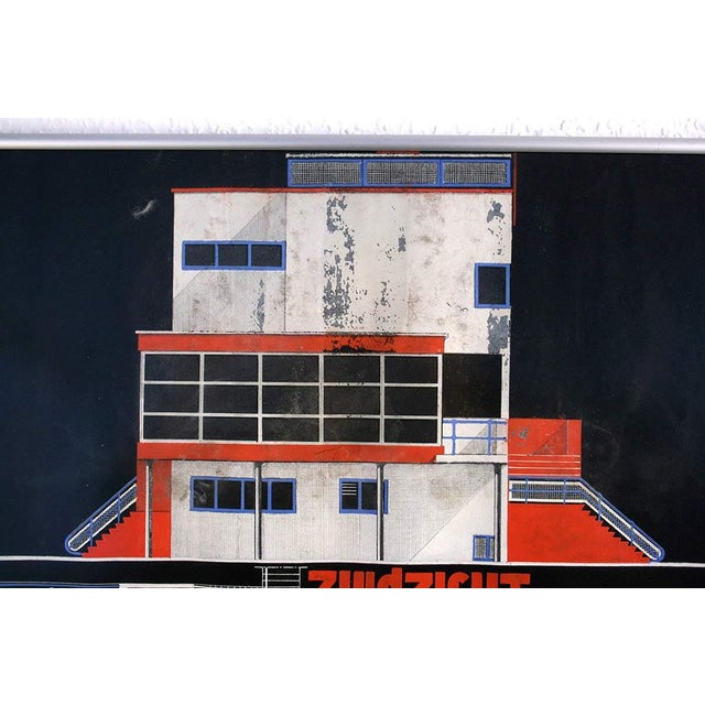 Marcel Seger, Bauhaus Villa, 1932, Charcoal, Pastel & Paper, Framed, Set of 2 For Sale - Image 6 of 18
