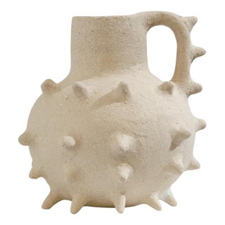 The Beige Sandstone Vase by Lou Thomas For Sale