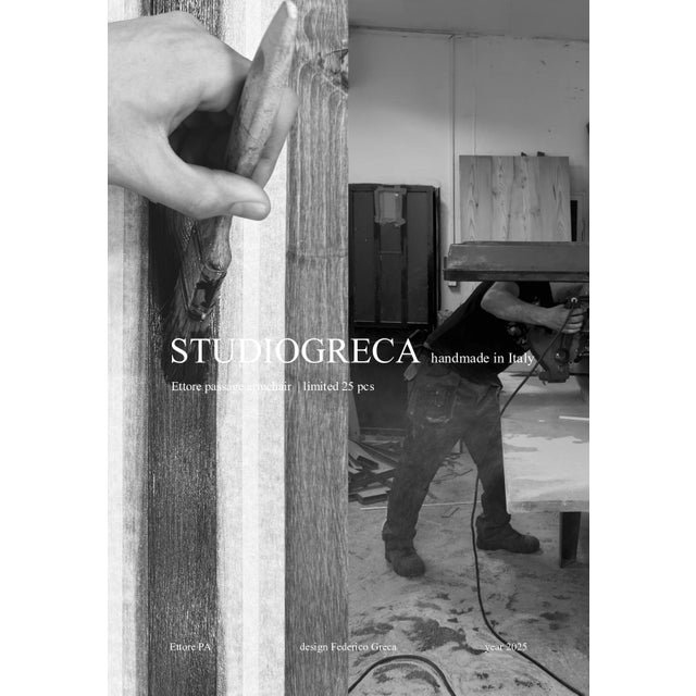 Ettore Armchair by Studio Greca For Sale - Image 6 of 12