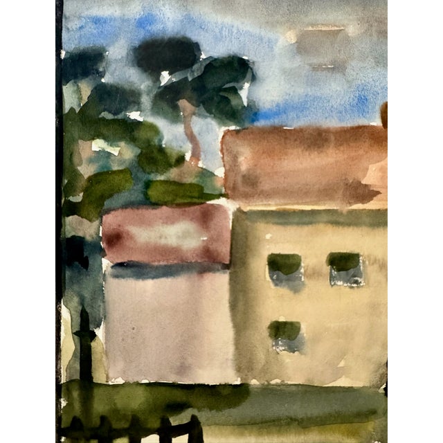 Original watercolor on paper by Henry Emil Salloch, also known as Heinz Emil Salloch, the German-born American artist and...