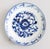 A lovely pair of diminutive antique Chinese plates in traditional blue and white colors, custom hangers attached.