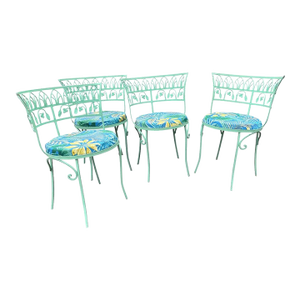 Salterini Pool Side Chairs, Set of 4, Attributed