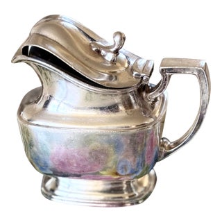 Silver Plate Teapot - Vintage Rare Union Pacific Railroad For Sale