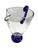 Vintage Romanian Cobalt Blue and Gold Crystal Pedestal Pitcher For Sale - Image 11 of 12