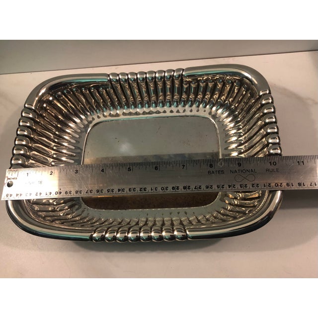 1940s 1940s Art Deco Fluted Silver Bowl For Sale - Image 5 of 8