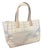 A 2003 Chanel New Travel Line Beige Nylon and Brown Leather Tote Bag For Sale