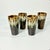 1980s Brutalist Boho Chic Arts & Crafts Lava Dripped Ironstone Glasses - Set of 8 For Sale - Image 9 of 13