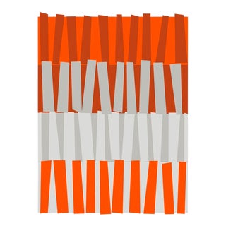 Color Rhythm in Orange Fine Art Print 30" X 40" by Liz Roache For Sale