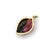2010s 14k Gold Watermelon Tourmaline Carved Leaf Pendant For Sale - Image 5 of 9