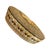 Shabby Chic Vintage Dutch Embossed Floral Tin Box Oval Decorative Container For Sale - Image 3 of 7