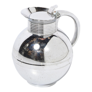 1930s Art Deco Machine Age Chrome Coffee Pot/Pitcher Signed Manning Bowman