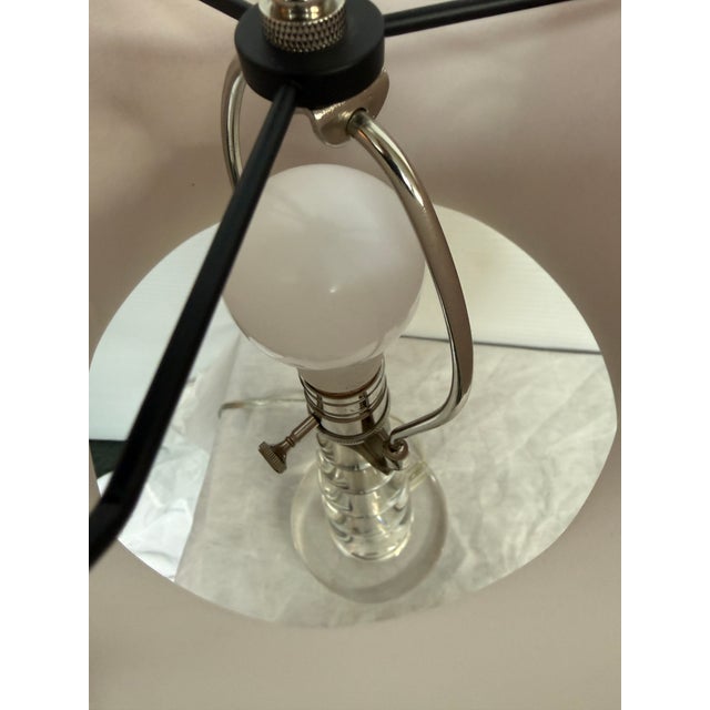 Red Contemporary Glass Orb Table Lamp For Sale - Image 8 of 12