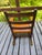 1920s Antique Child's Solid Oak Mission Leather Rocking Chair For Sale - Image 5 of 7