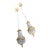1970s Regency Style Gold and Crystal Baby Pendant Lights- A Pair For Sale