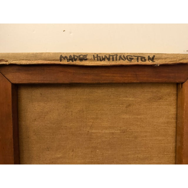 Beautiful Wpa Social Realism Style Vintage Landscape Painting For Sale - Image 17 of 17