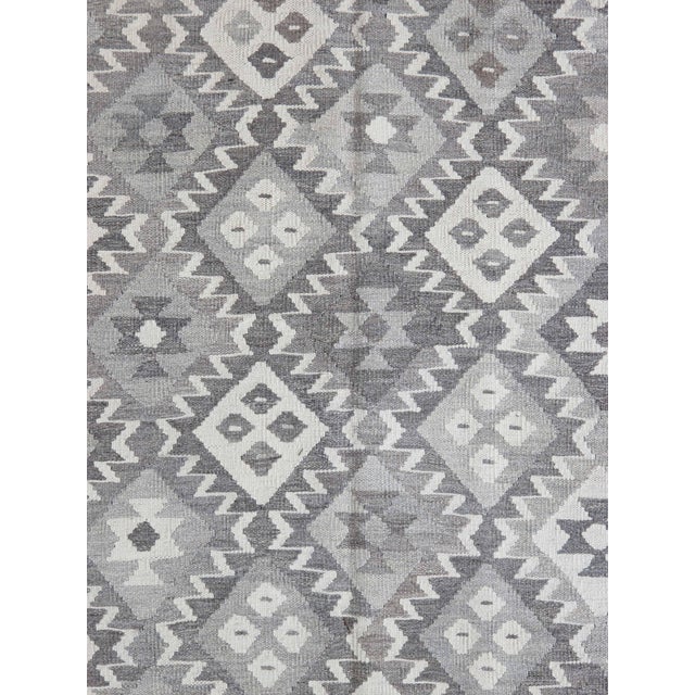 Tribal Handwoven Tribal Kilim Rug 6'5" X 9'6" For Sale - Image 3 of 5