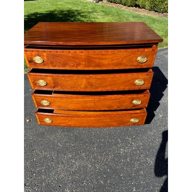 1940s Bow Front Chest For Sale In Portland, ME - Image 6 of 9