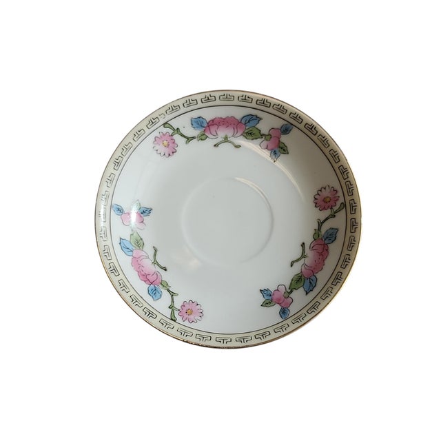 Rare 1920s Noritake Earthquake Relief Special Edition Teacup and Saucer Set For Sale In Atlanta - Image 6 of 9