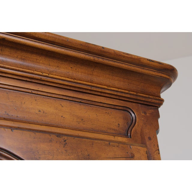 Henredon Large French Style Walnut Secretary Desk For Sale - Image 12 of 18