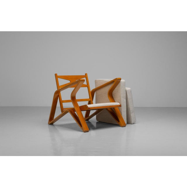 Lounge Chair from De Coene Frères, Belgium, 1950s For Sale - Image 14 of 15