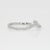 2020s Curved Chevron Diamond Band: Solid 14k Gold, Marquise & Round Wedding Ring, Size 6.75 For Sale - Image 5 of 8