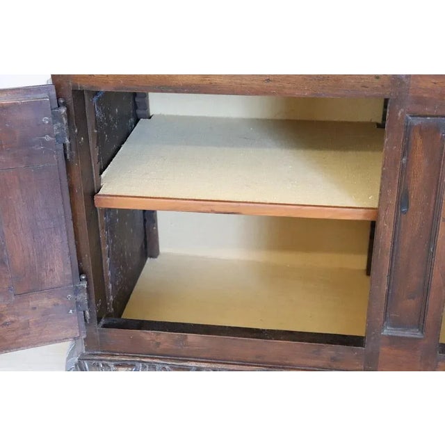 Antique Cabinet in Walnut Wood, 1600s For Sale - Image 11 of 18