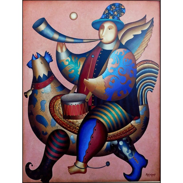 "Revelry" 1998 (framed) by Anton Arkhipov Original Oil on Canvas Framed size : 91" x 73" Hand signed by the artist Hand...