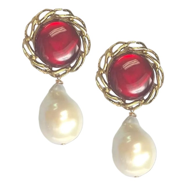 Cherry Drop Earring For Sale