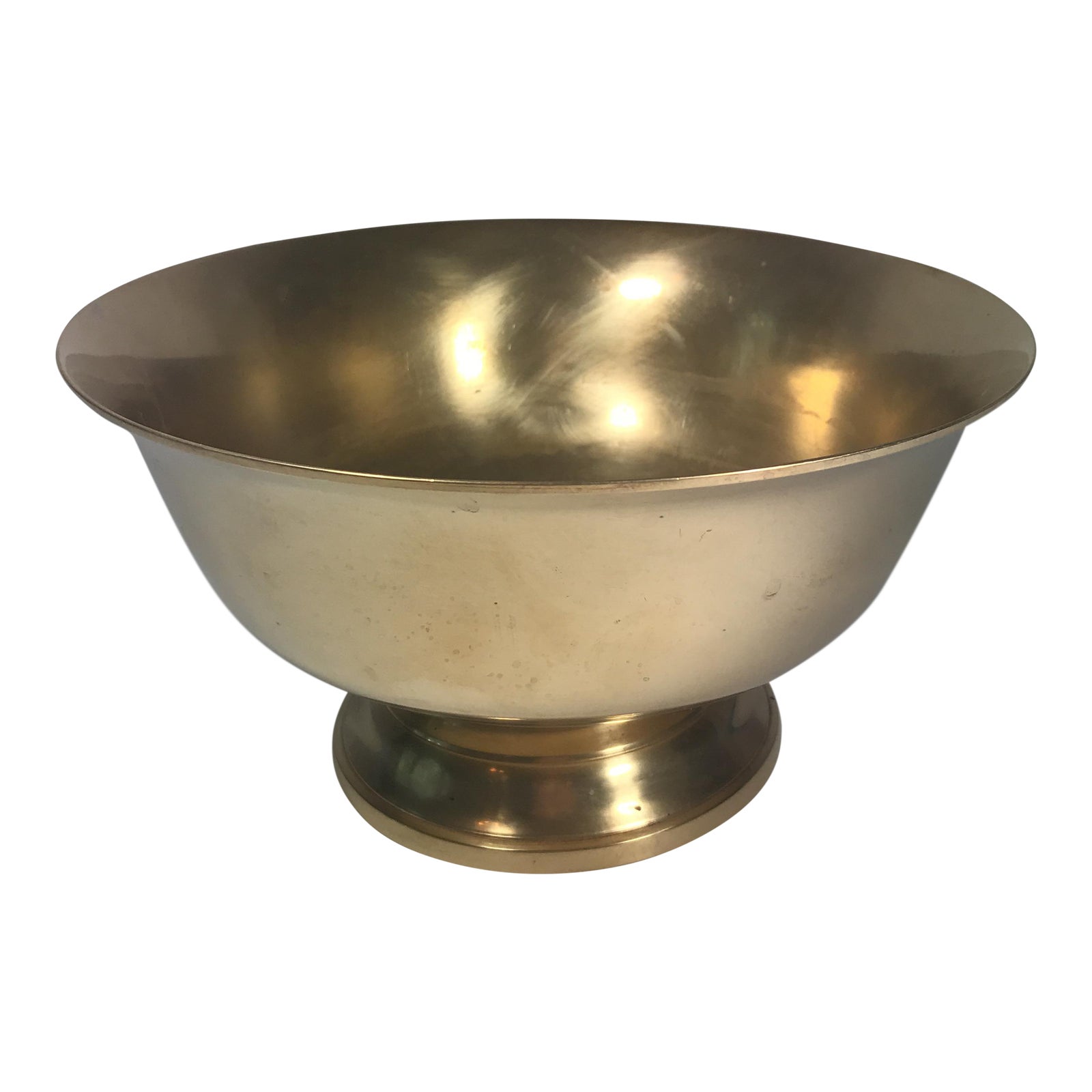 Footed Indian Brass Bowl Chairish
