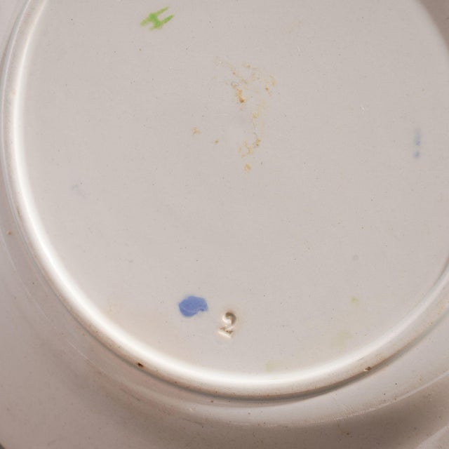 Pair of French Glazed Faience Plates With Scallions and Artichokes, C. 1850's For Sale - Image 14 of 14